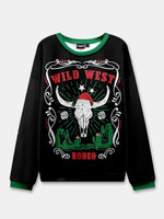 Ugly Christmas Cowboy Cat Meowdy Sweater Eleven Oasis