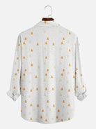 Men's Christmas Hawaii Holiday Santa Long Sleeve Shirt Eleven Oasis