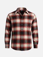 Men's Brushed Cotton Ombre Plaid Long Sleeve Shirt Eleven Oasis