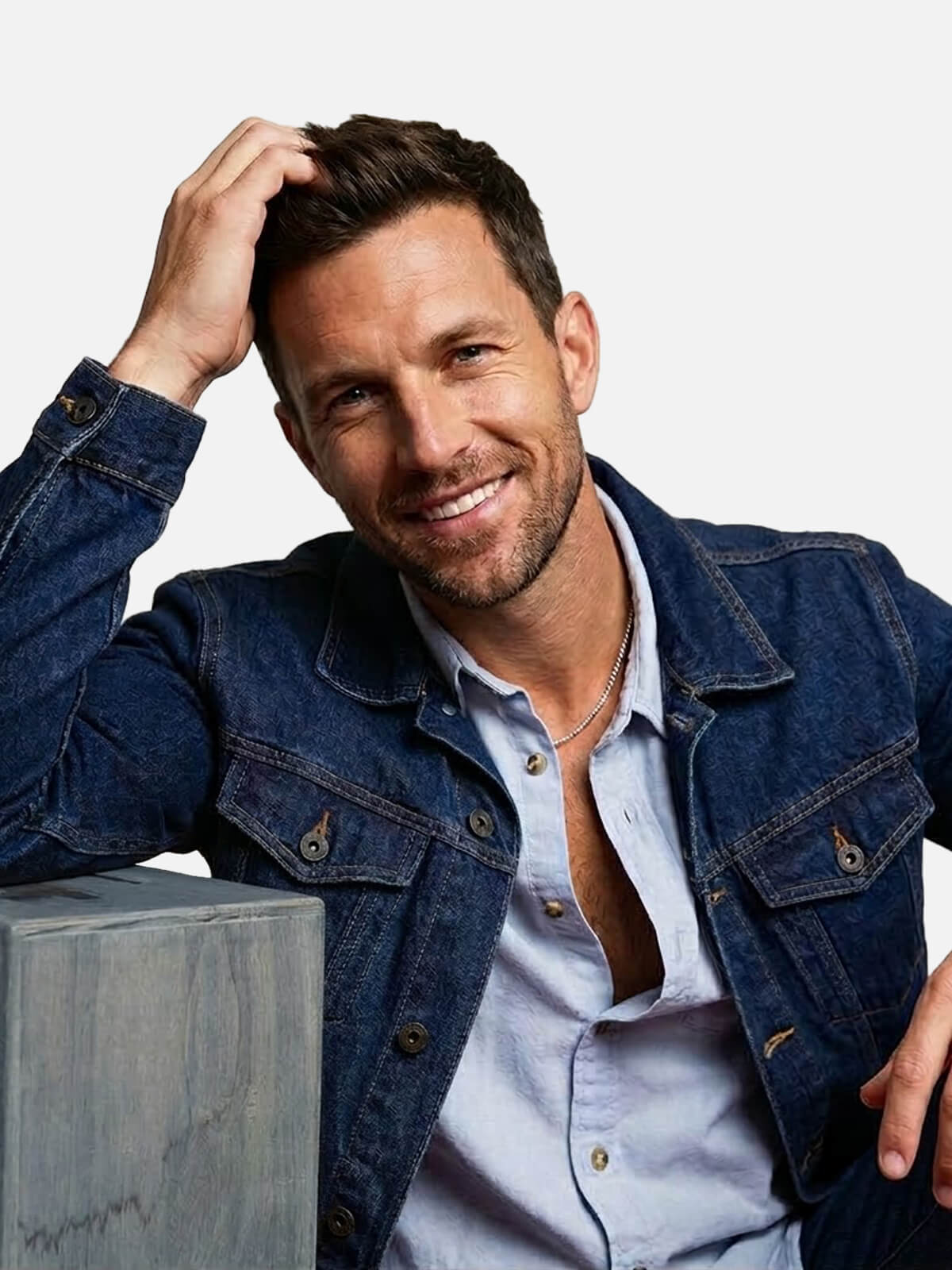 Men's Classic Slim Fit Denim Jacket Eleven Oasis