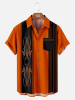 Men's Automotive Stripe Short Sleeve Shirt ElevenOasis