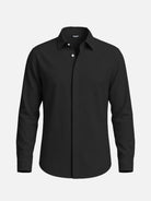 Men's Linen-Like Regular Fit Long Sleeve Shirt Eleven Oasis
