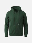 Men's Classic Cotton Zip-Up Hoodie Eleven Oasis