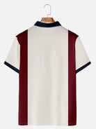 Men's Classic League Stripe Short Sleeve Polo Shirt Eleven Oasis