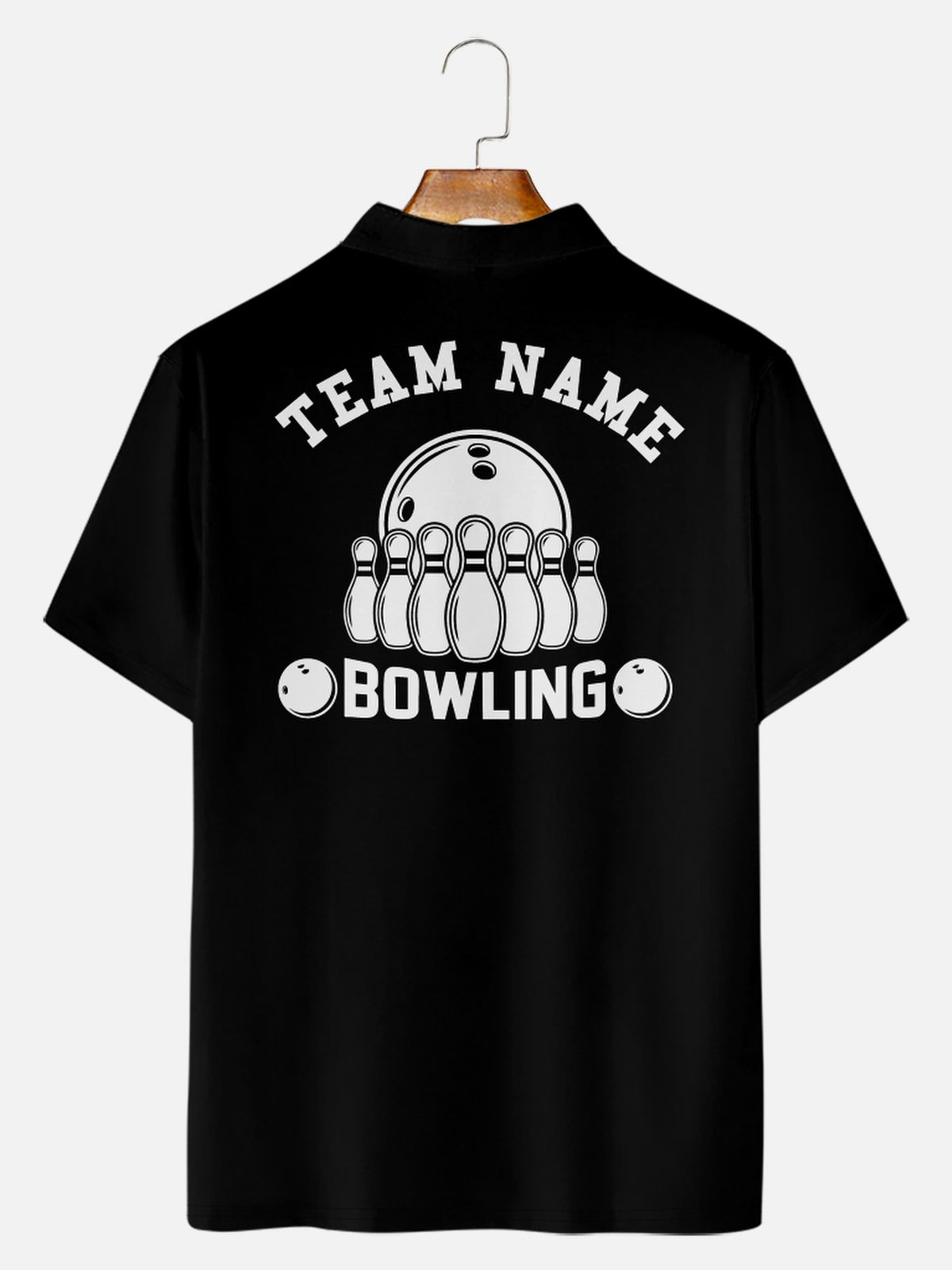 Men's Custom Kingpin Lanes Short Sleeve Polo Shirt Eleven Oasis