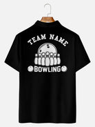 Men's Custom Kingpin Lanes Short Sleeve Polo Shirt Eleven Oasis
