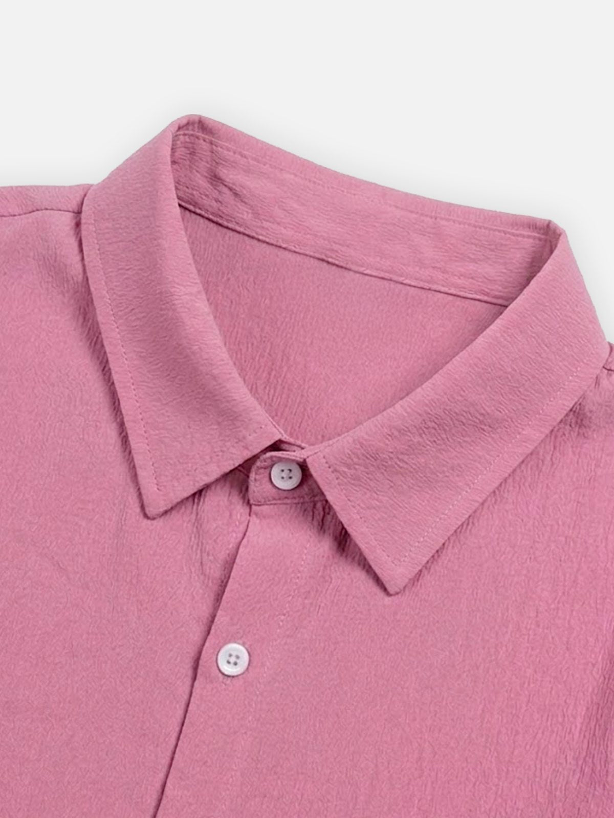 Men's Casual Textured Slim Fit Short Sleeve Shirt and Shorts Set Eleven Oasis