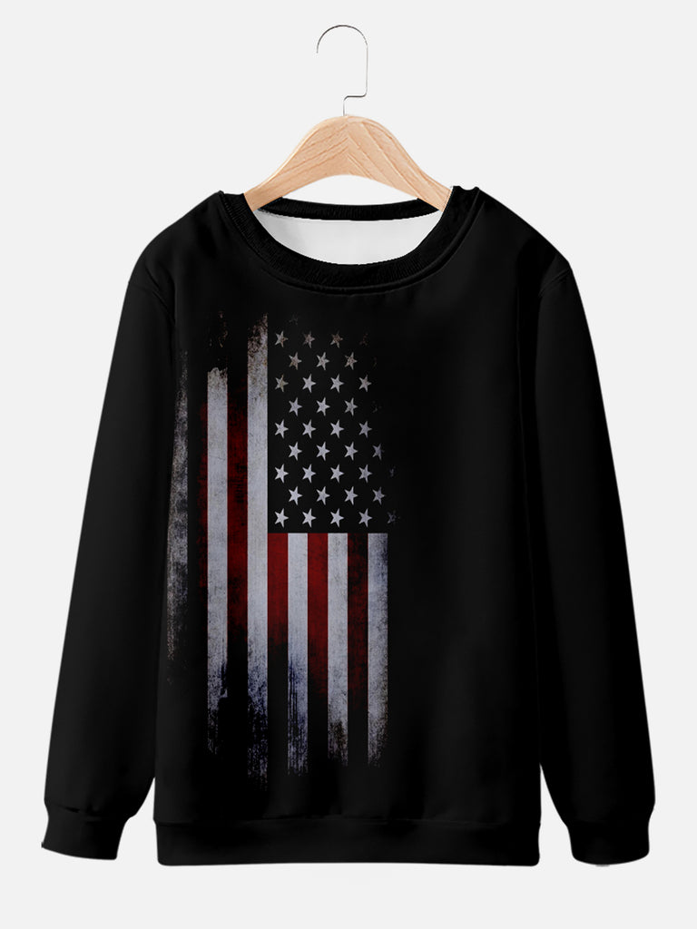 Independence Day Print American Flag SweatshirtMens short sleeve shirts Big and tall Mens shirts Short sleeve shirts for men Mens 4xl shirts Casual short sleeve shirts