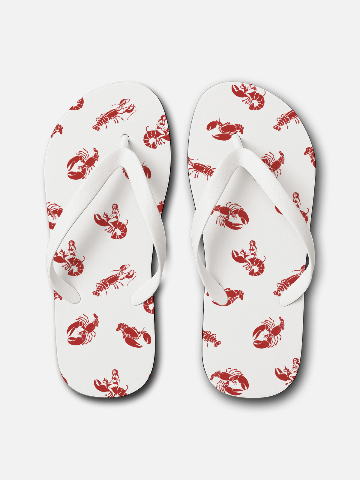 Men's Lobster Pin-Up Flip Flops Eleven Oasis