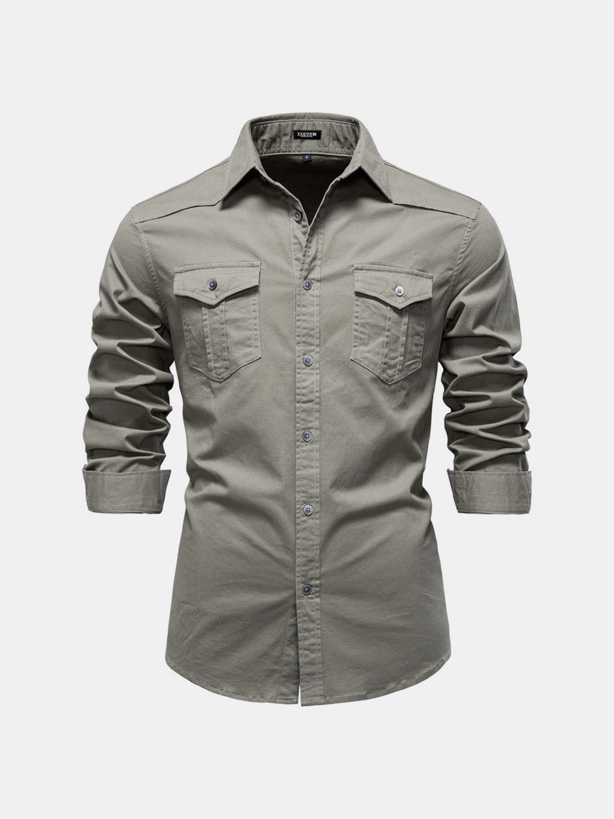 Men's Workwear Slim Fit Long Sleeve Shirt Eleven Oasis