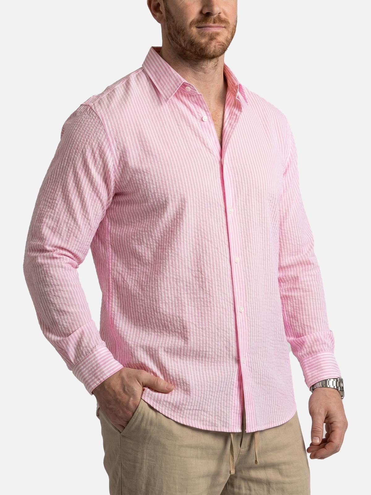 Men's Classic Stripe Long Sleeve Shirt Eleven Oasis