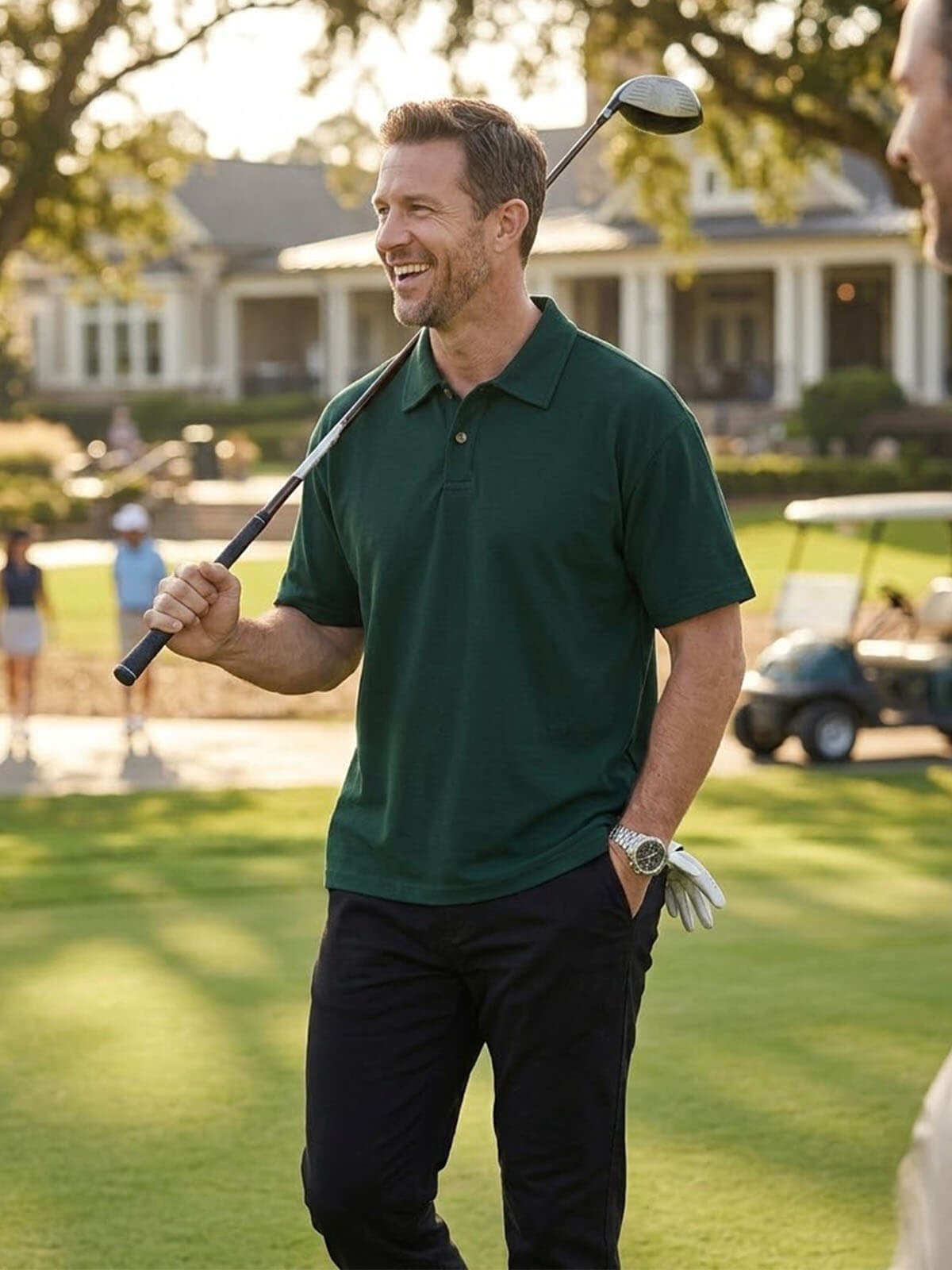 Men's Classic Solid Short Sleeve Polo Shirt Eleven Oasis