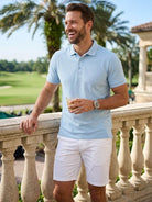 Men's Classic Everyday Cotton Blend Short Sleeve Polo Shirt Eleven Oasis
