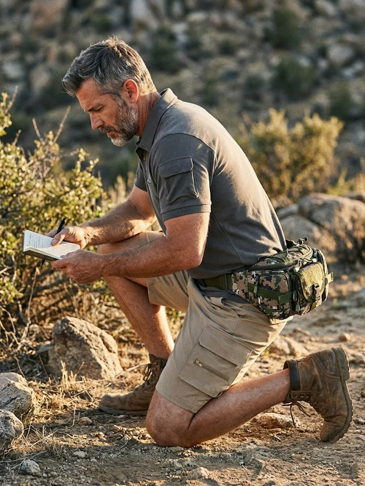 Multi-Pocket Tactical Waist Bag Eleven Oasis