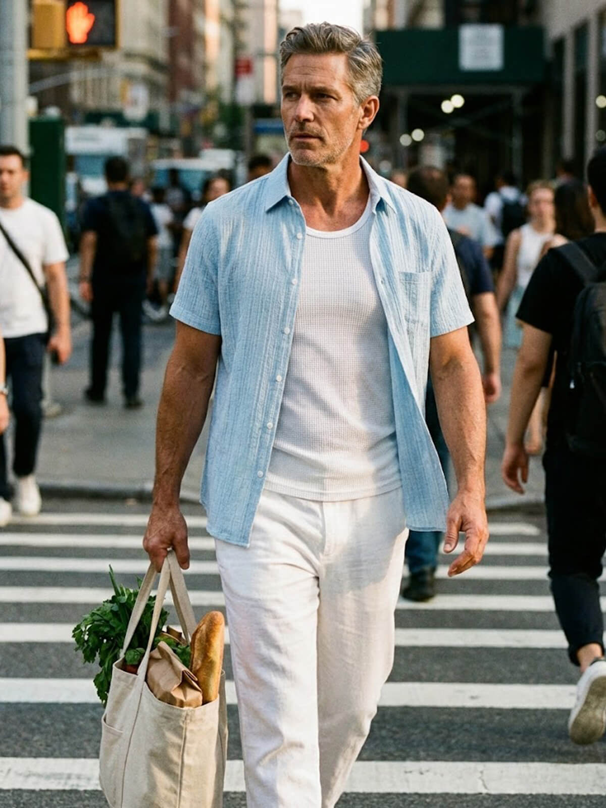 Men's Textured Short Sleeve Button-Up Shirt Eleven Oasis