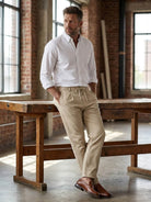 Men's Classic Cotton Button Down Long Sleeve Shirt ElevenOasis