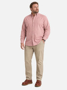Men's Buttoned Welt Pocket Tapered Stretch Cotton Chino Pants Big & Tall Eleven Oasis