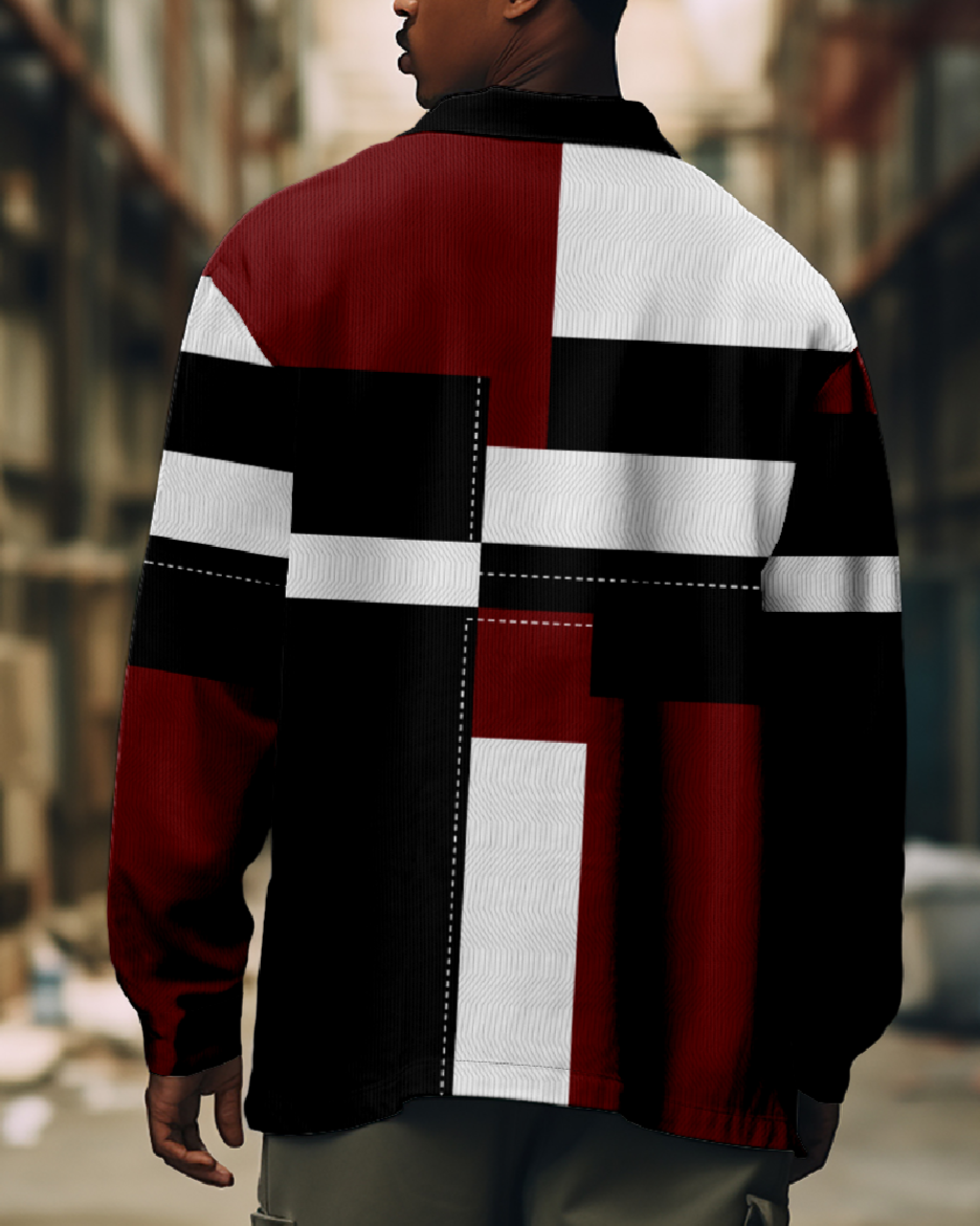 Men's Modern Everyday Striped Long Sleeve Shirt Eleven Oasis