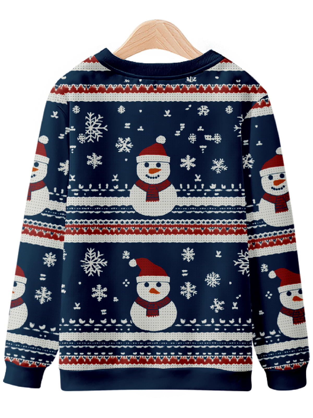 Happy Snowman Festive Christmas Pattern Sweatshirt Eleven Oasis