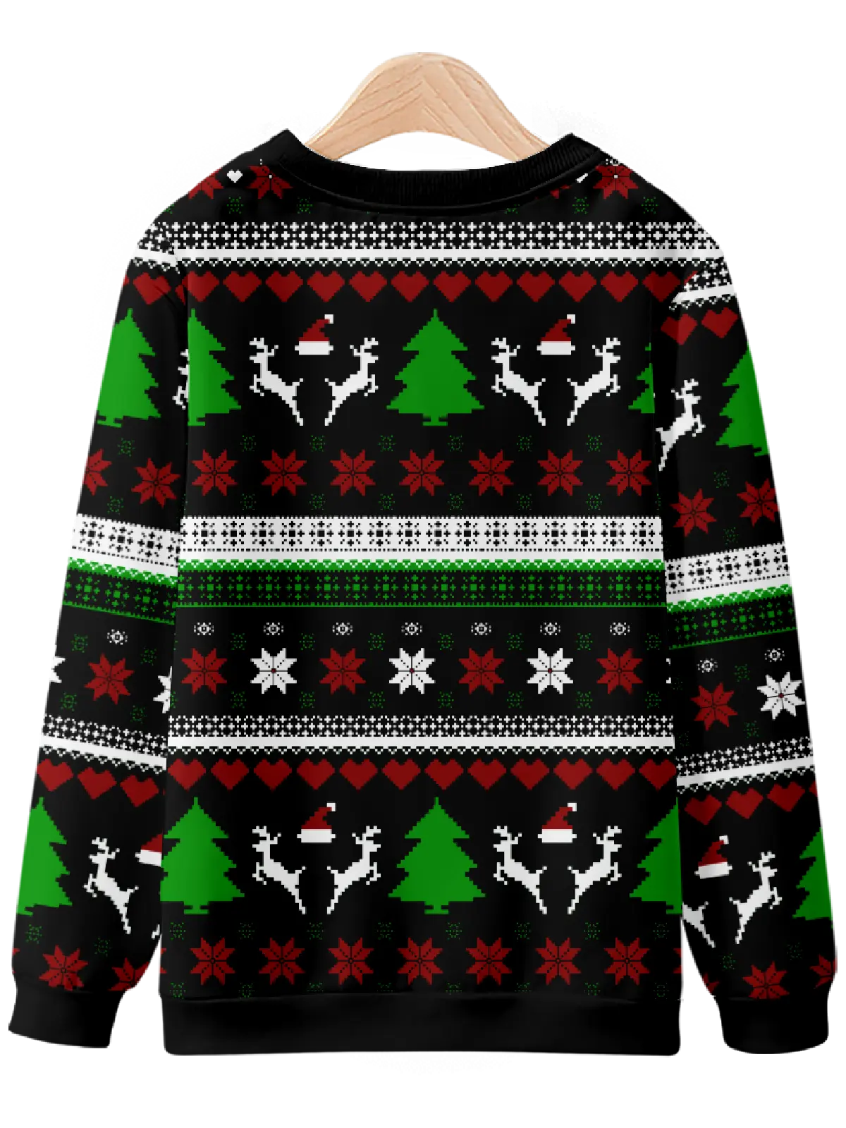 Festive Christmas Patterns Sweatshirt Eleven Oasis