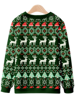 Festive Christmas Patterns Sweatshirt Eleven Oasis