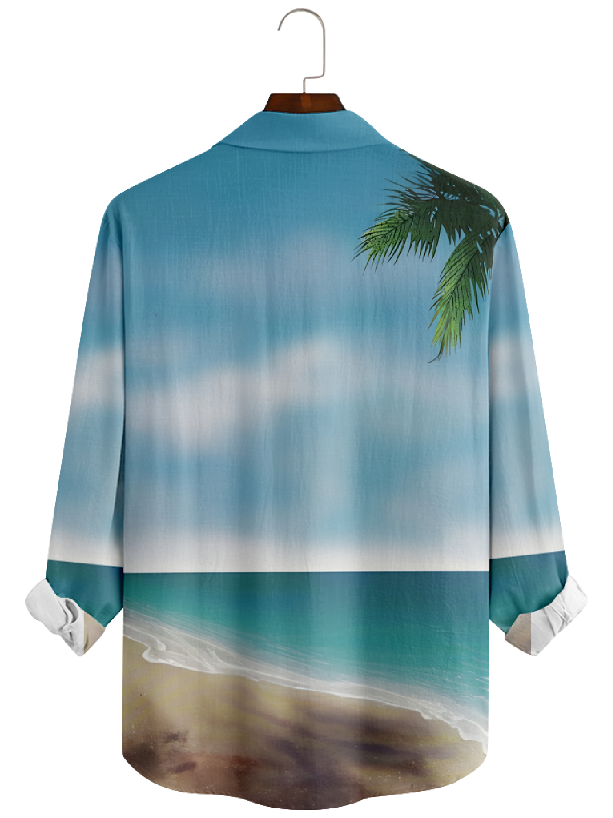 Men's Christmas Surfboard Long Sleeve Shirt Eleven Oasis