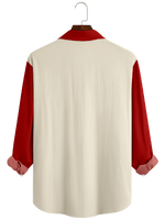 Men's Christmas Santa Candy Cane Long Sleeve Shirt Eleven Oasis