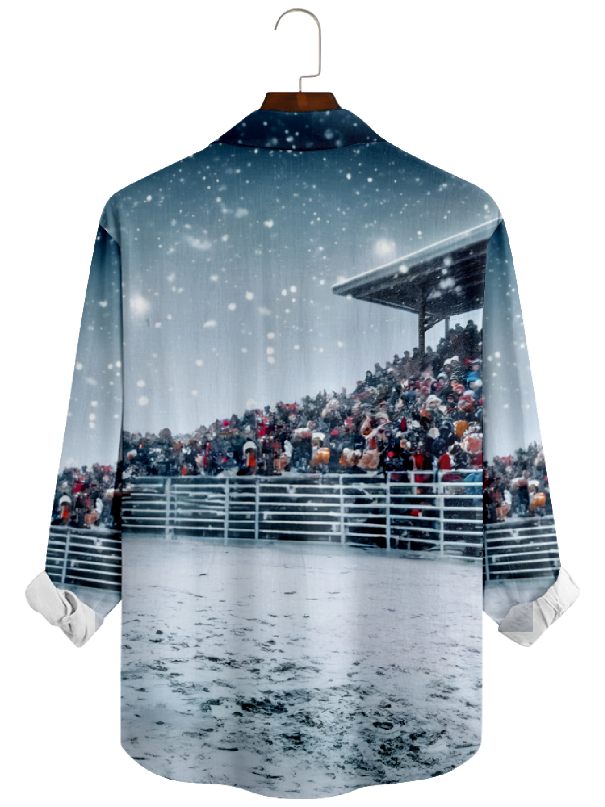 Men's Santa Reindeer Long Sleeve Shirt