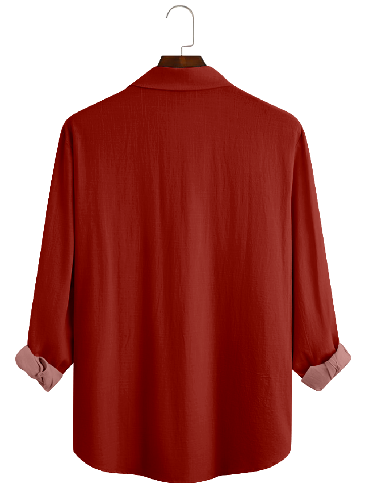 Men's Santa HoHoHo Red Long Sleeve Shirt Eleven Oasis