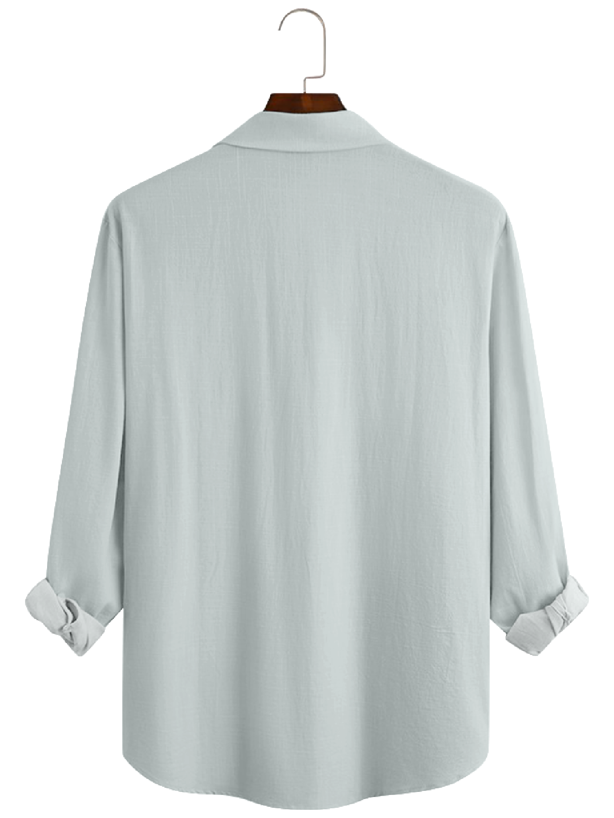 Men's Christmas Time Santa with Hat Long Sleeve Shirt Eleven Oasis