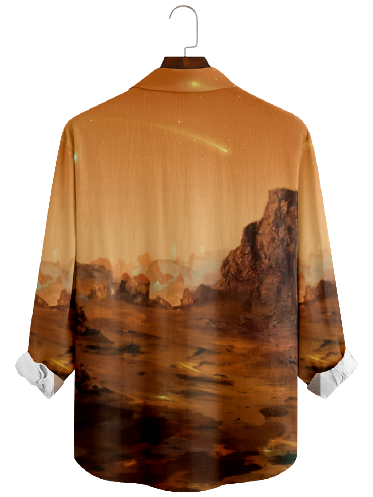 Men's Christmas Santa On Mars Long Sleeve Shirt Eleven Oasis