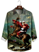 Men's Christmas Napoleon Santa Long Sleeve Shirt Eleven Oasis