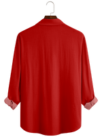 Men's Christmas Santa Crystal Ball Long Sleeve Shirt Eleven Oasis