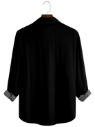 Men's Christmas Santa Crossing Road Long Sleeve Shirt Eleven Oasis