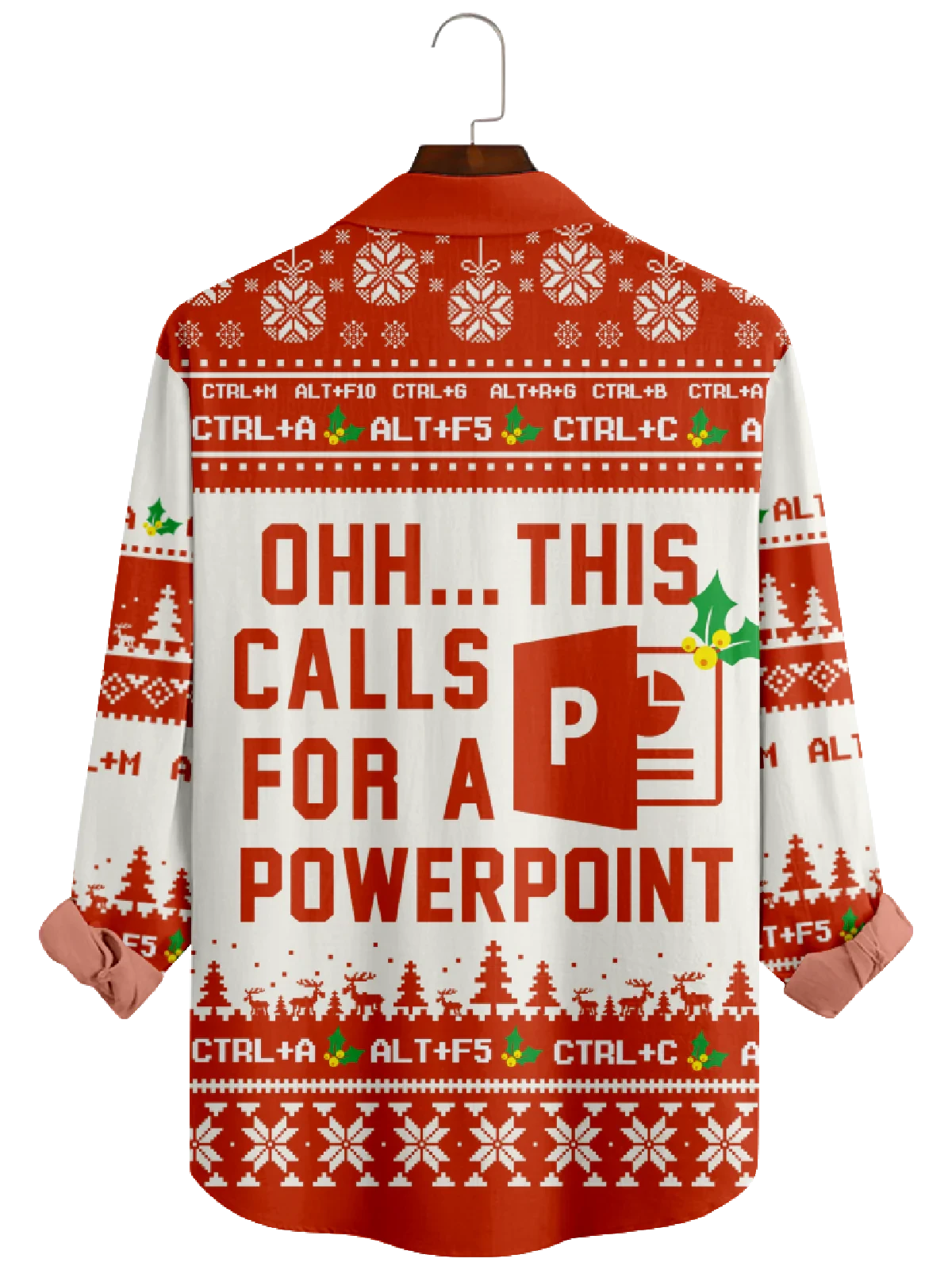 Men's Excel Calls for Spreadsheet Long Sleeve Shirt Eleven Oasis