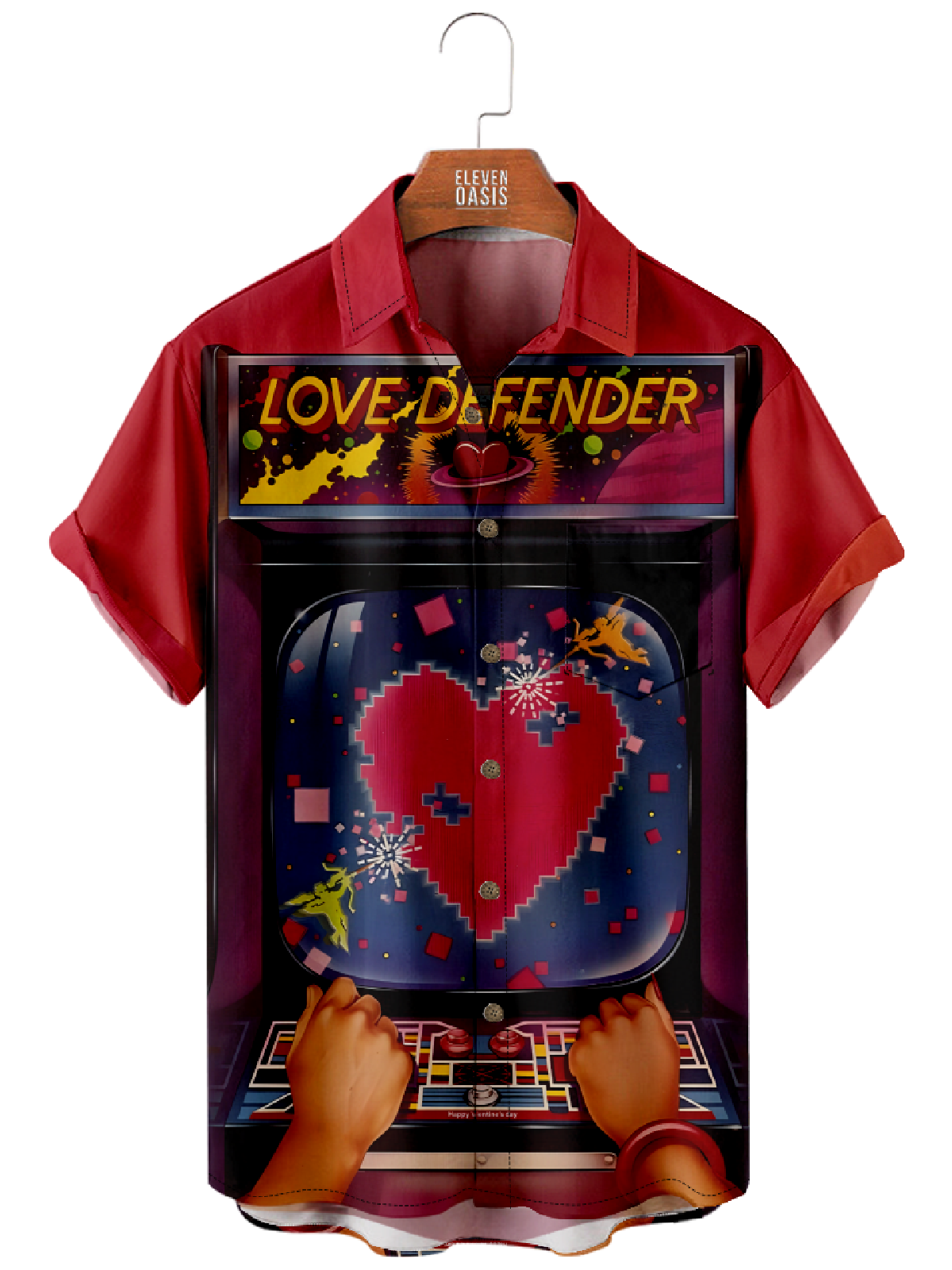 Men's Love Defender Short Sleeve Shirt Eleven Oasis
