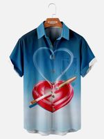 Men's Smoke Heart Short Sleeve Shirt Eleven Oasis
