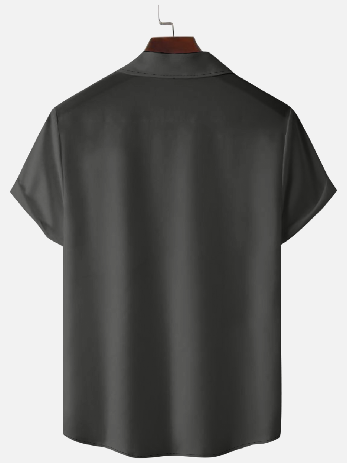 Men's Flame Design Pinstripe Short Sleeve Shirt Eleven Oasis