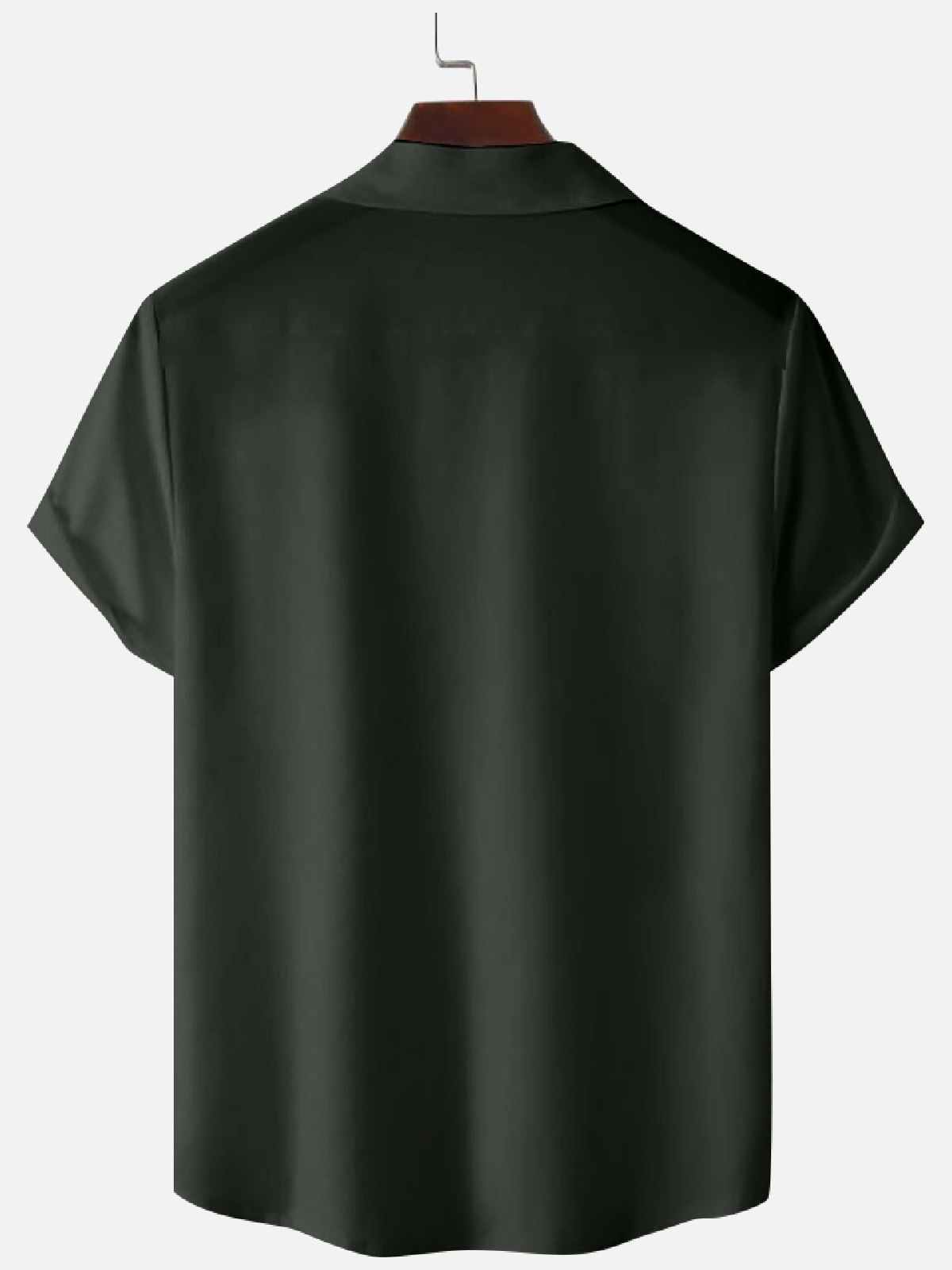 Men's Color-block Geometric Panel Stripe Camp Collar Short Sleeve Shirt Eleven Oasis