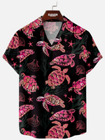 Men's Sea Turtle Coastal Short Sleeve Shirt Eleven Oasis