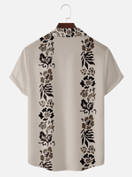 Men's Botanical Stripe Short Sleeve Shirt  - Tony Soprano Wardrobe ElevenOasis