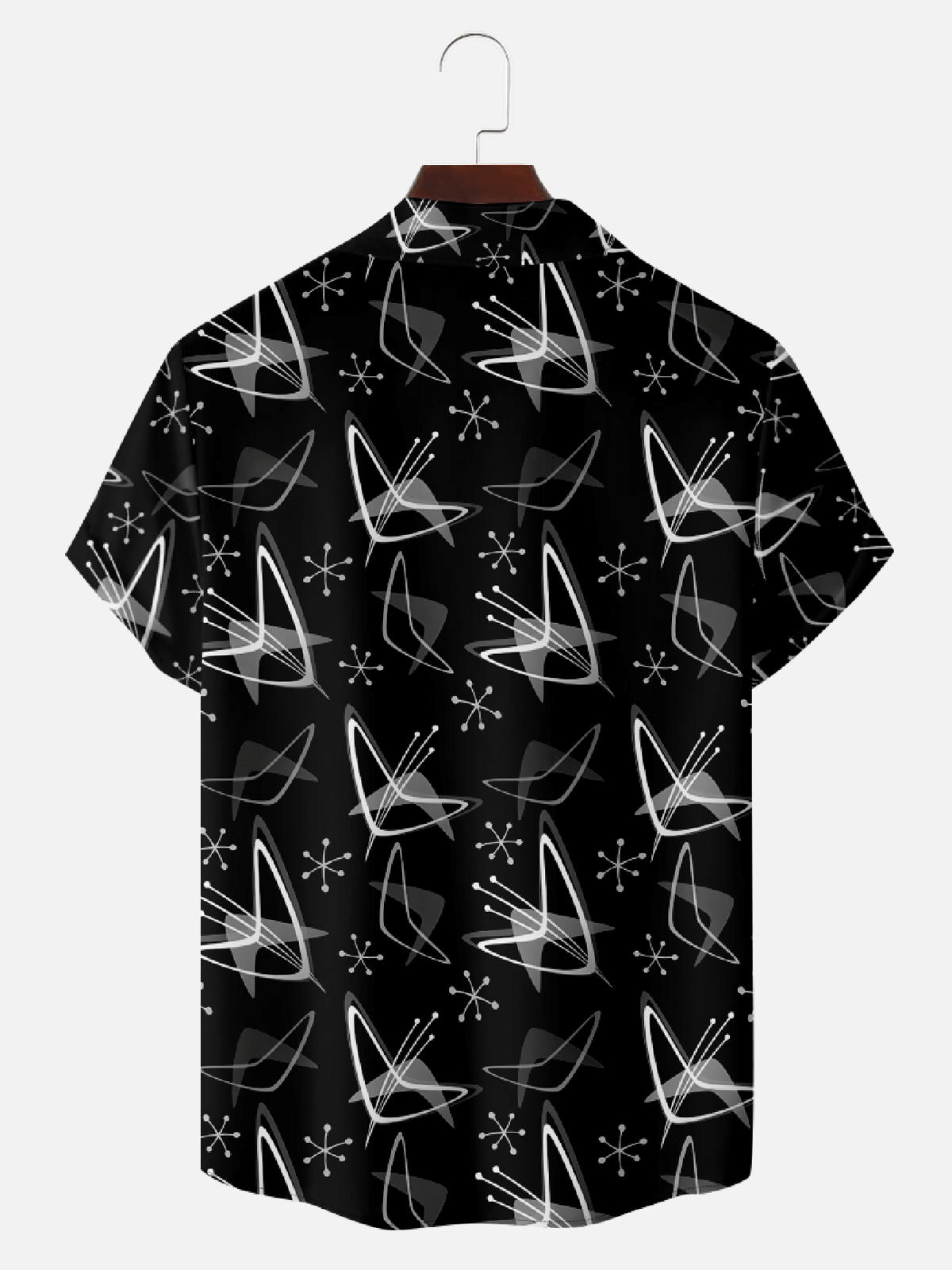 Men's Atomic Starburst Camp Collar Short Sleeve Shirt Eleven Oasis