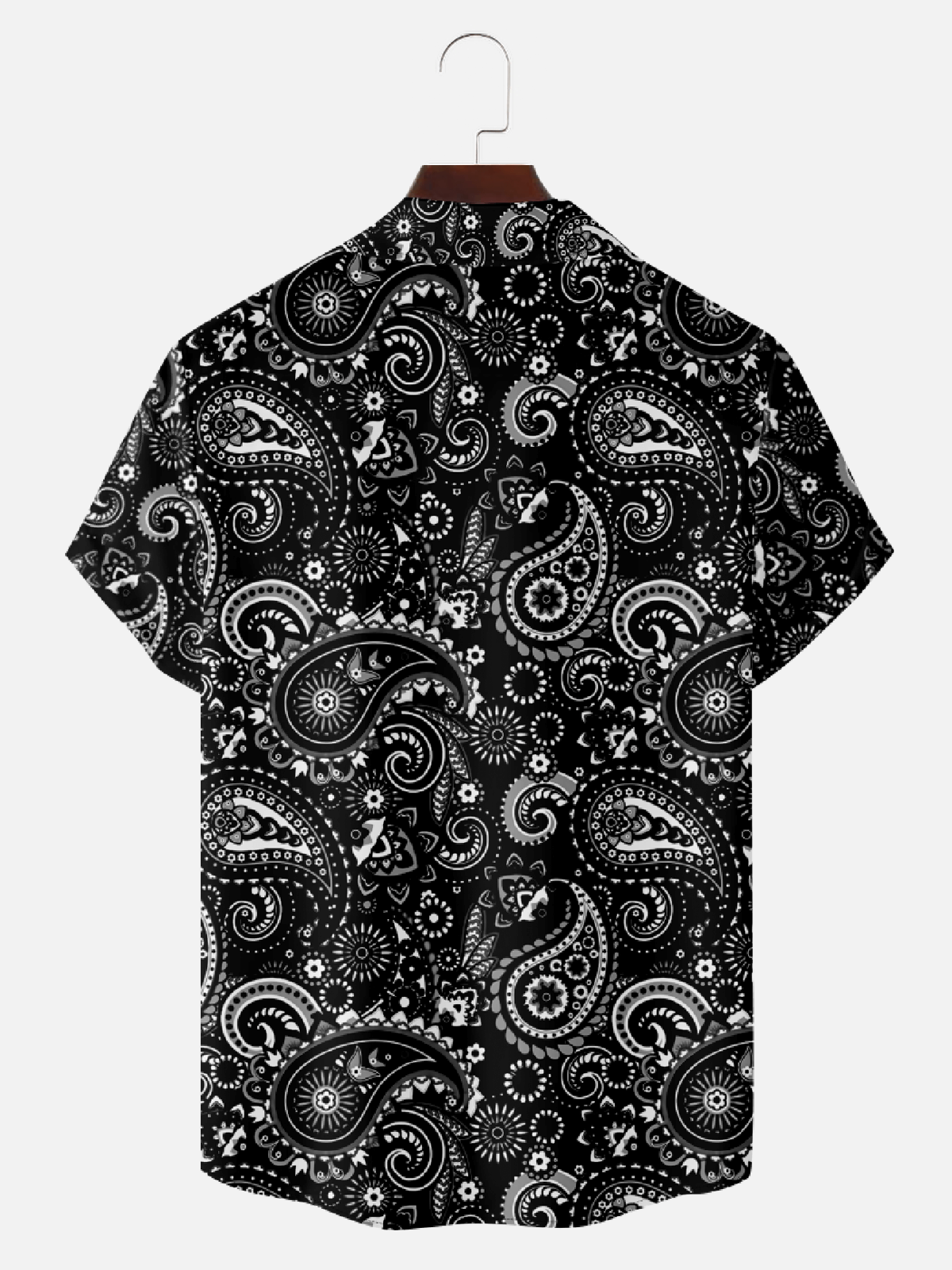 Men's Classic Bandana Paisley Short Sleeve Shirt - Cosmo Kramer Wardrobe Eleven Oasis