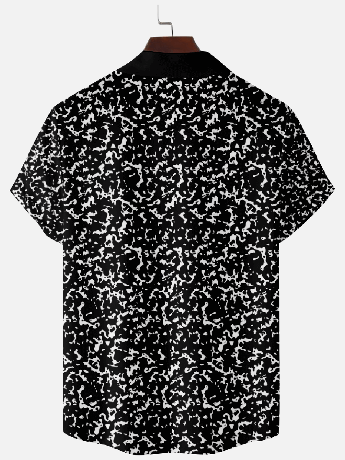 Men’s Retro Camp Collar Short Sleeve Shirt Nostalgic Stationery Mead Composition Books Eleven Oasis