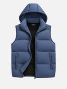 Men's Hooded Puffer Slim Fit Vest Eleven Oasis