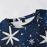 Hand Painted Falling Abstract Snowflakes in the Night Sky Knitted Sweatshirt, mens short sleeve shirts?¨º?big and tall mens shirts?¨º?short sleeve shirts for men?¨º?mens 4xl shirts?¨º?casual short sleeve shirts