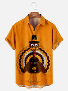 Thanksgiving Turkey Men's Short Sleeve ShirtMens short sleeve shirts Big and tall Mens shirts Short sleeve shirts for men Mens 4xl shirts Casual short sleeve shirts