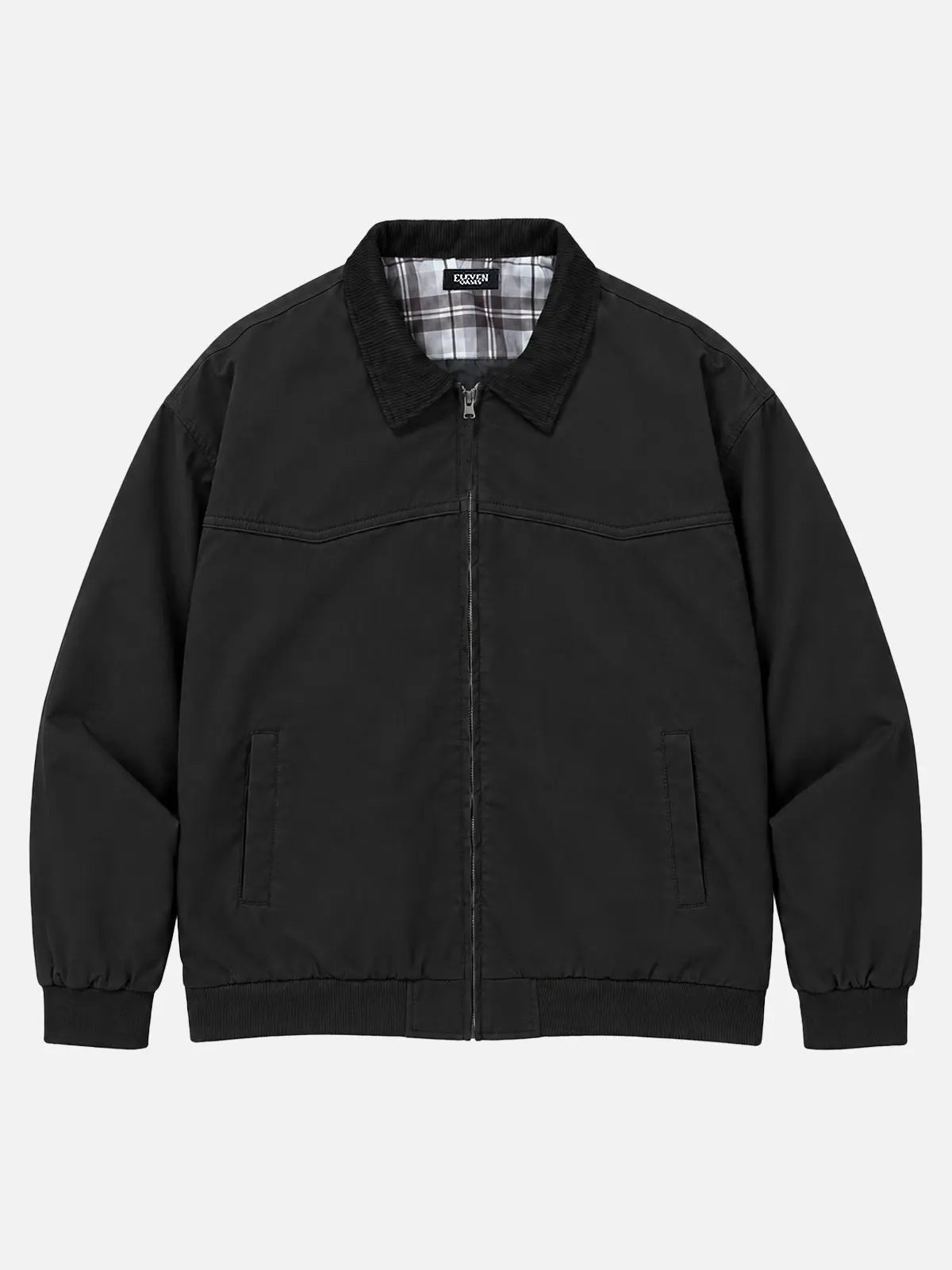 Men's Corduroy Collar Regular Fit Workwear Jacket