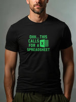 This Calls for a Spreadsheet Excel Office Humor Cotton T-Shirt Eleven Oasis