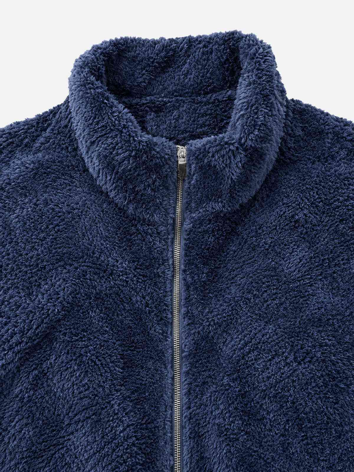 Men's Cozy Fleece Slim Fit Zip-Up Jacket Eleven Oasis